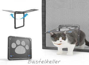 Katzenklappe für unsere Fliegen Gittertür